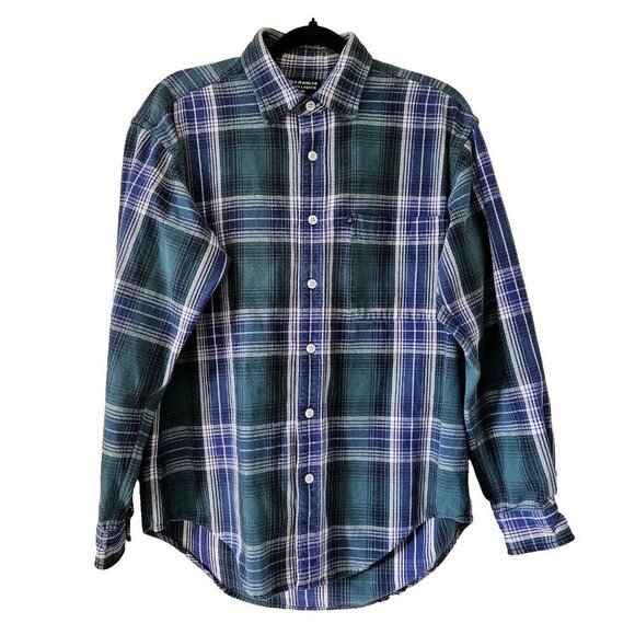 Shirt Mens S Plaid Lot of 2 Tartan Windowpane Long Sleeve Button Down Shirt Hip - Picture 3 of 16